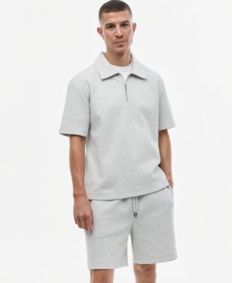Mode of One Men's Quarter-Zip Sweatshirt Polo, Macy's Exclusive