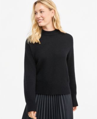 Charter Club Women's 100% Cashmere Relaxed Crewneck Sweater, Macy's Exclusive