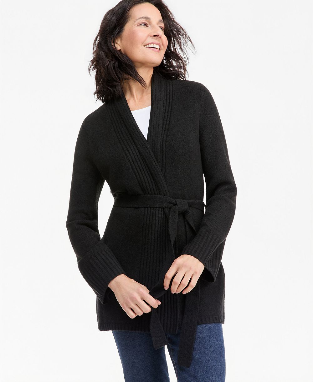 Style & Co Women's LuxSoft Wrap Front Cardigan, Macy's Exclusive