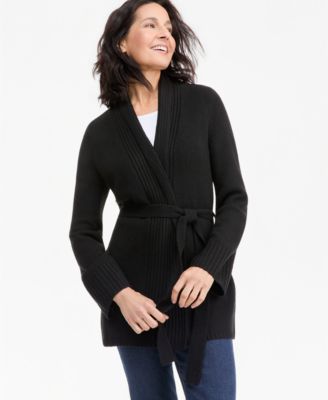 Style & Co Women's LuxSoft Wrap Front Cardigan, Macy's Exclusive