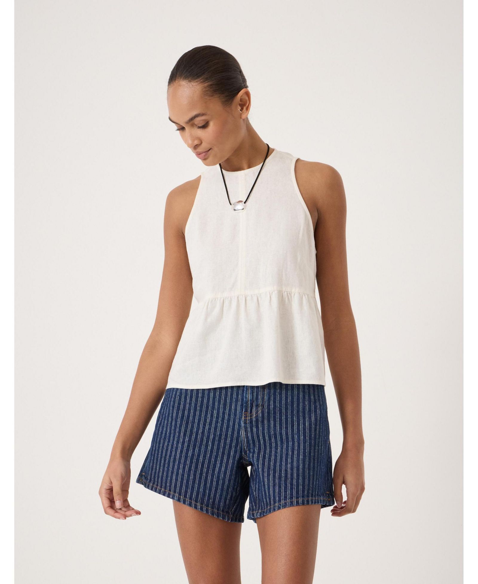Женский топ Hush Nomie Linen Blend Peplum