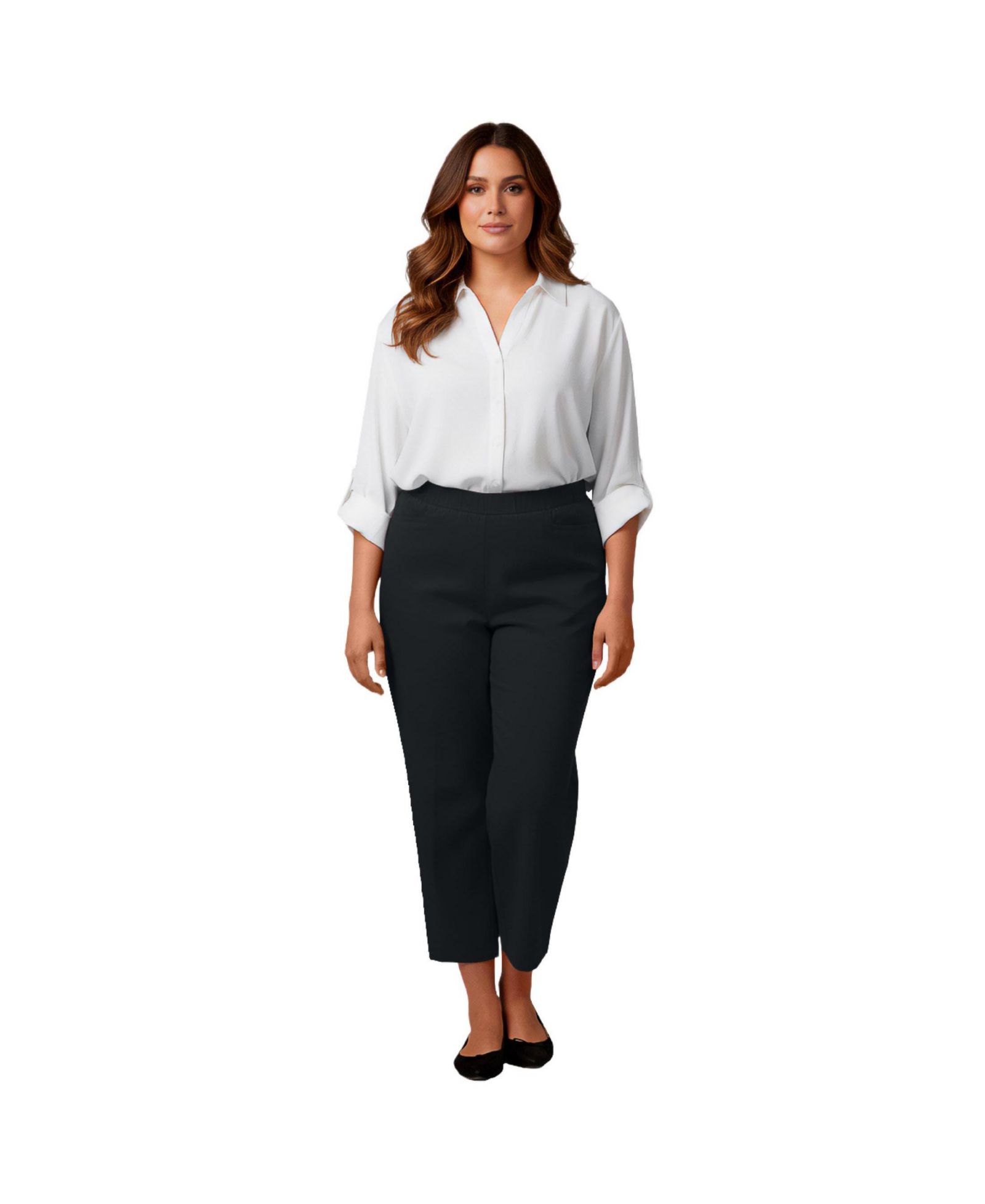 Женские брюки AVENUE Super-Stretch Straight Ankle Pull-On