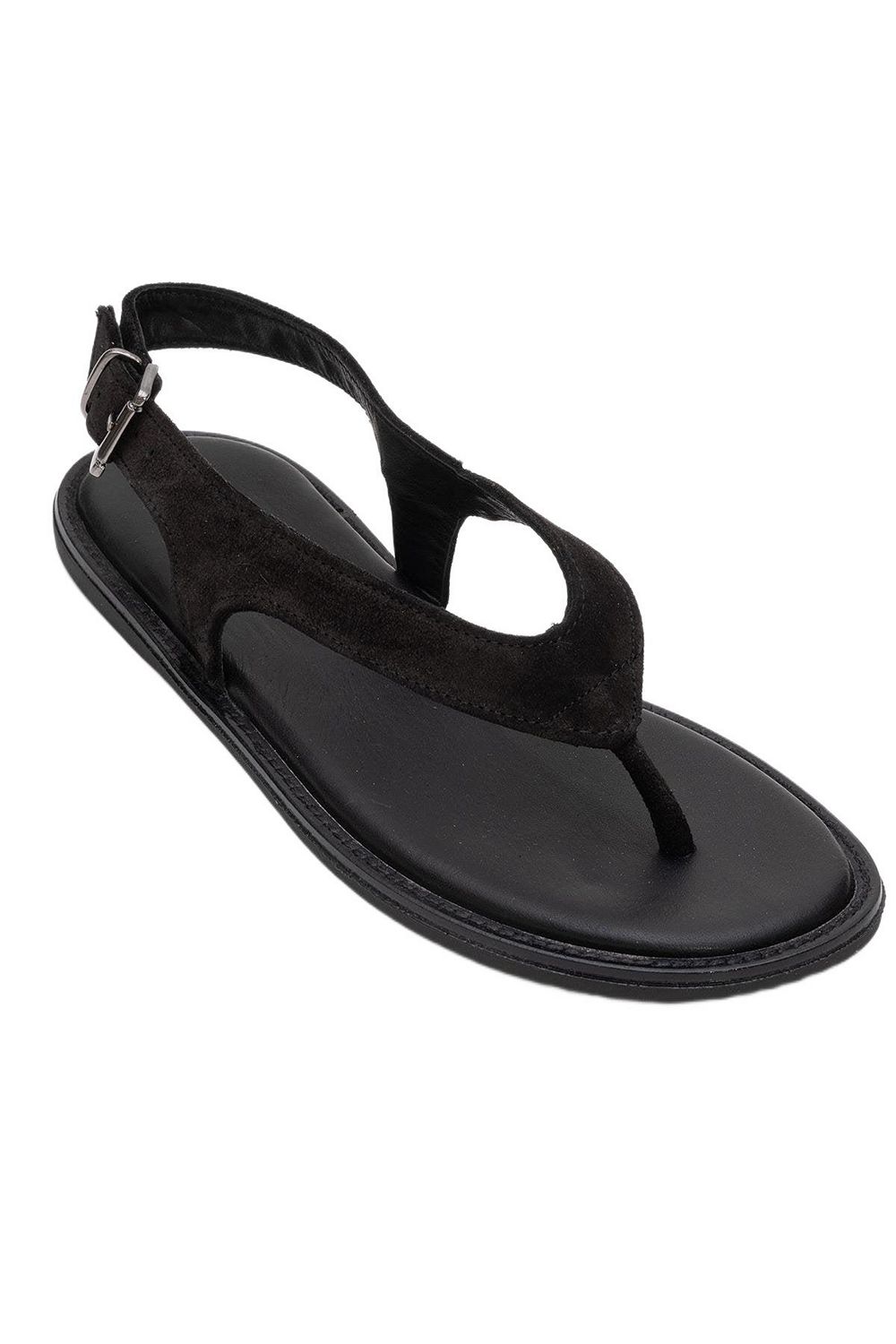 Forever and Always Shoes Women's Belinda Leather Thong Sandals