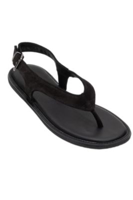 Forever and Always Shoes Women's Belinda Leather Thong Sandals