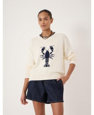 Hush Women's Hallie Crew Neck Lobster Graphic Sweater