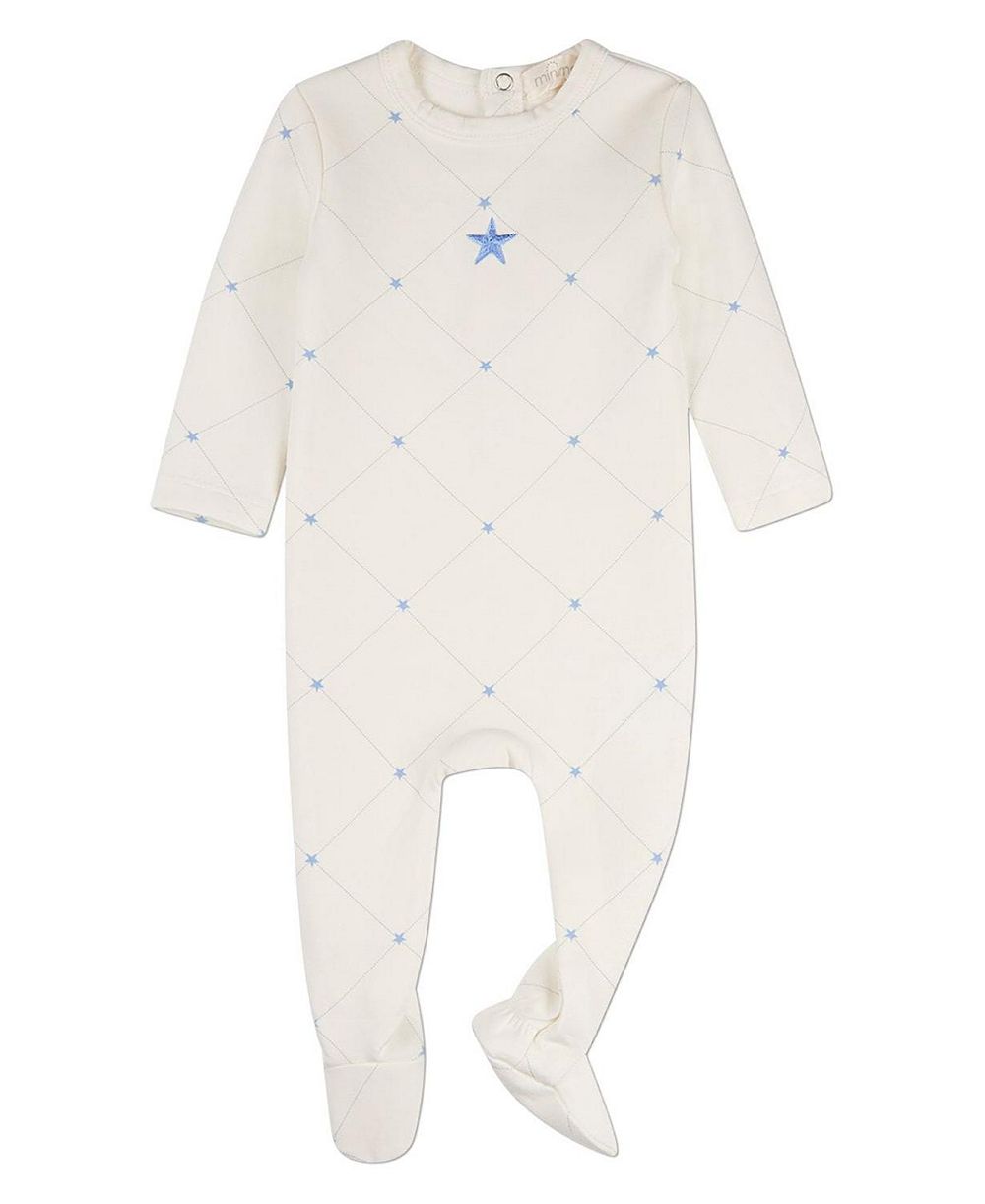 MeMoi Baby Boys "Stars and Stitching" Cotton/Rayon-Blend Footie