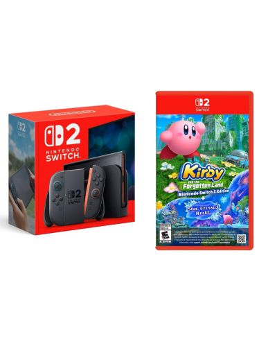 Nintendo Switch 2 with Kirby and Forgotten Land