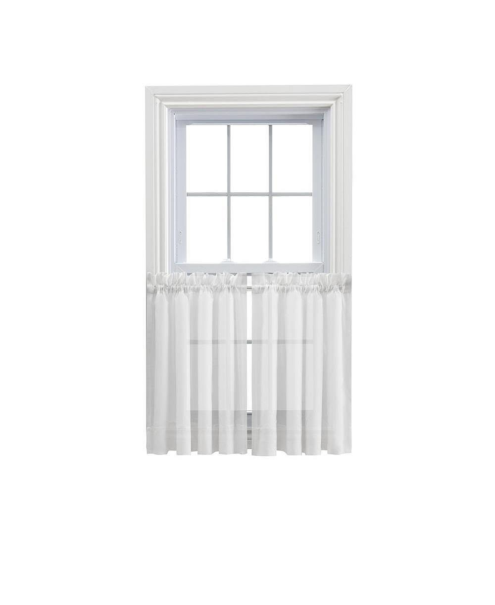 Парная штора Ellis Curtain из хлопкового вуаля с карманом для штанги 1.5"