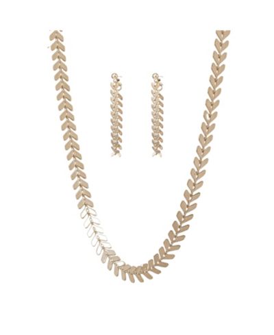 Набор украшений Bearfruit Jewelry Elara: ожерелье Chevron и серьги