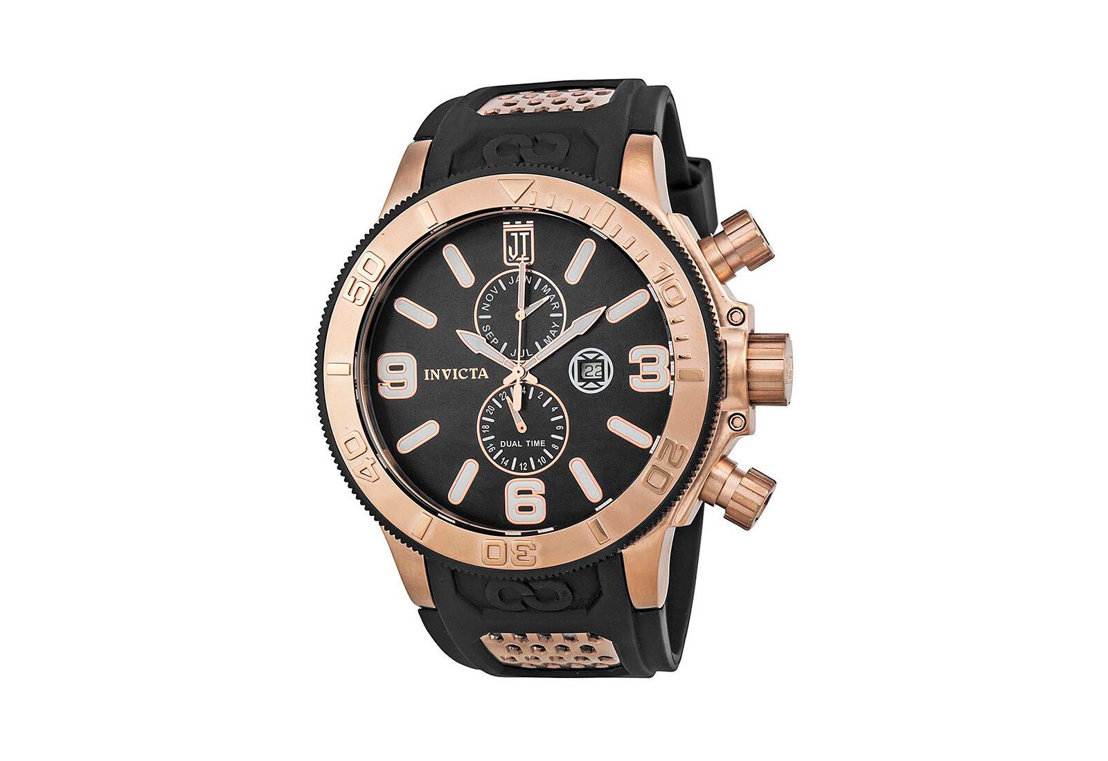 Invicta Men's 13689 JT Quartz Chronograph Mother of Pearl Dial Watch