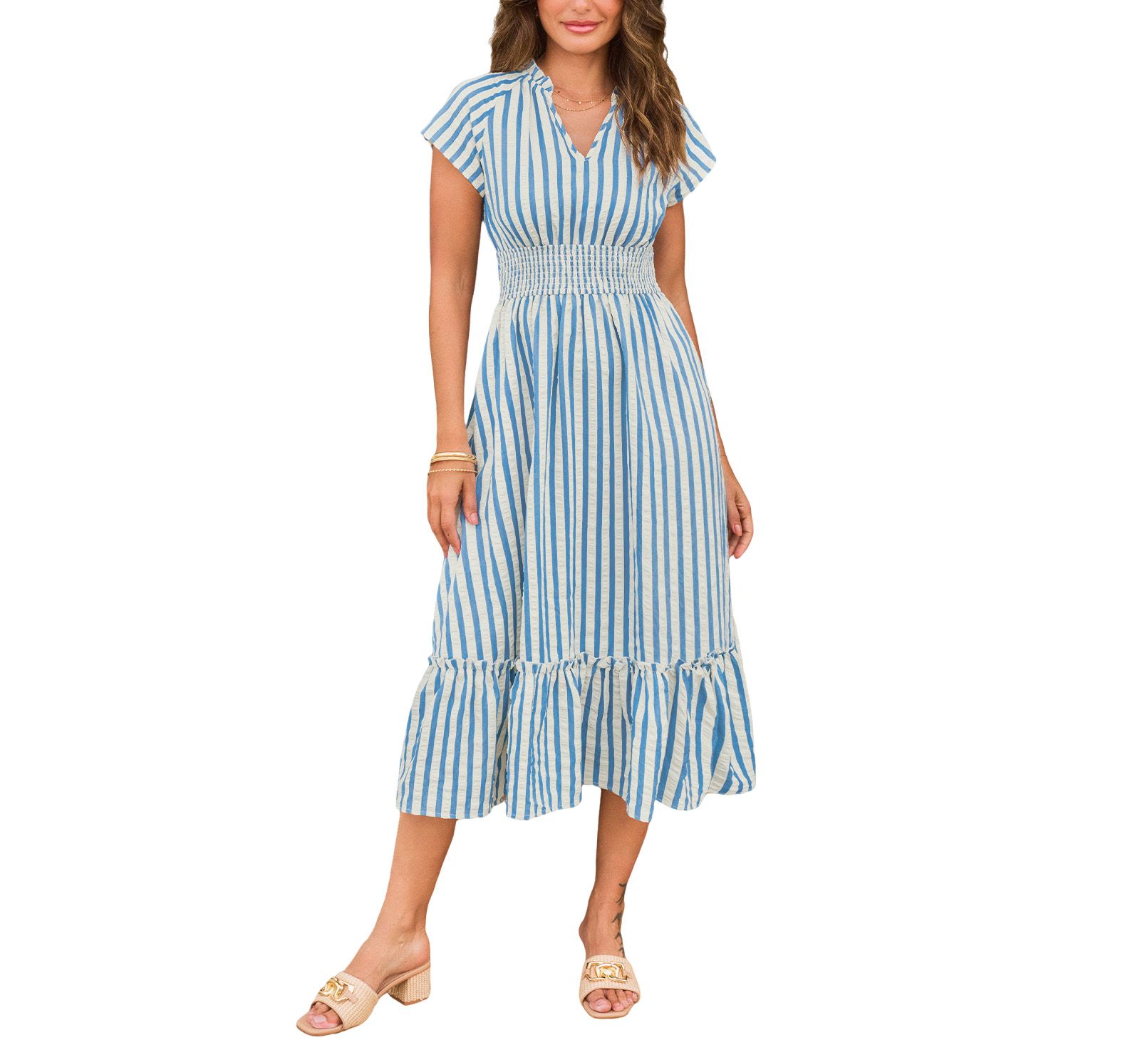 Женское пляжное платье Cupshe Sunset Cruise Striped