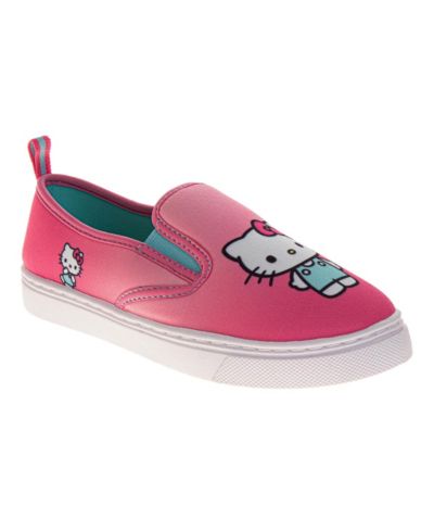 Hello Kitty Sanrio Sneakers for Girls Slip On Adorable Casual Comfortable (Little Kid Sizes 11-12 / Big Kid Sizes 13-4)