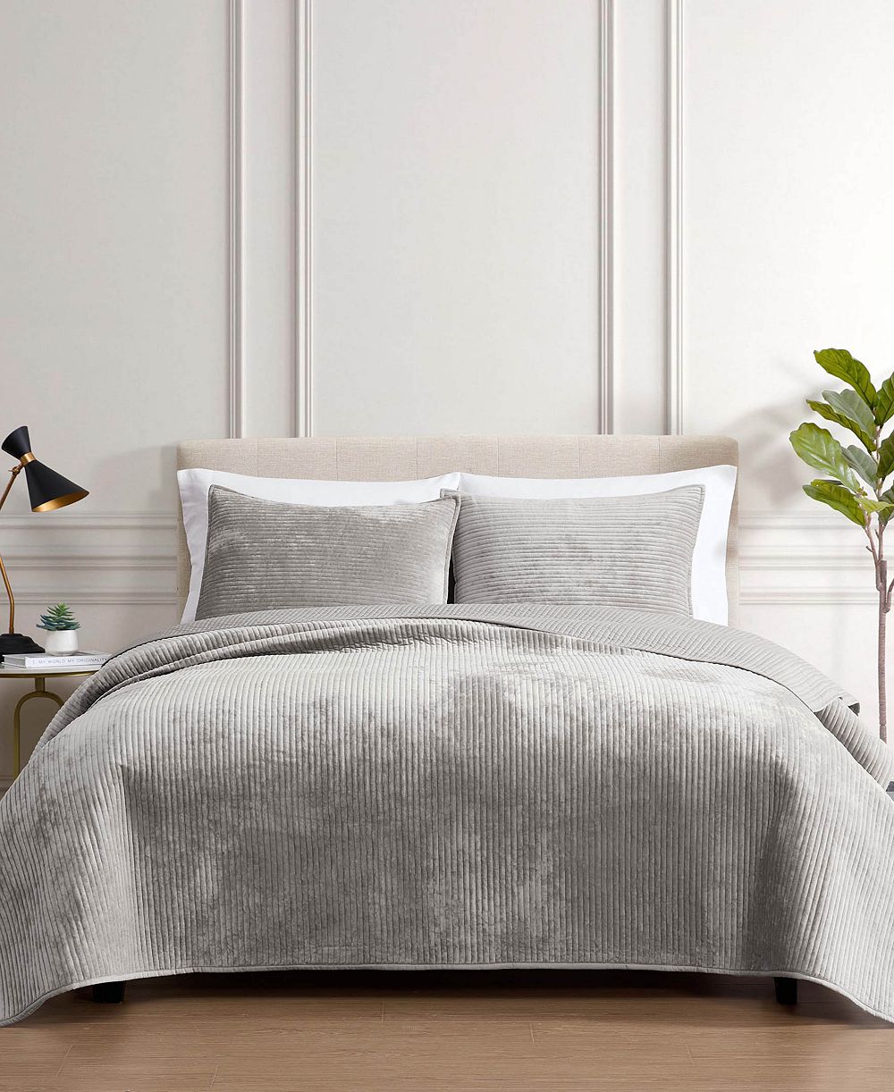 Riverbrook Home Reese Velvet 3-Piece Coverlet Set, King