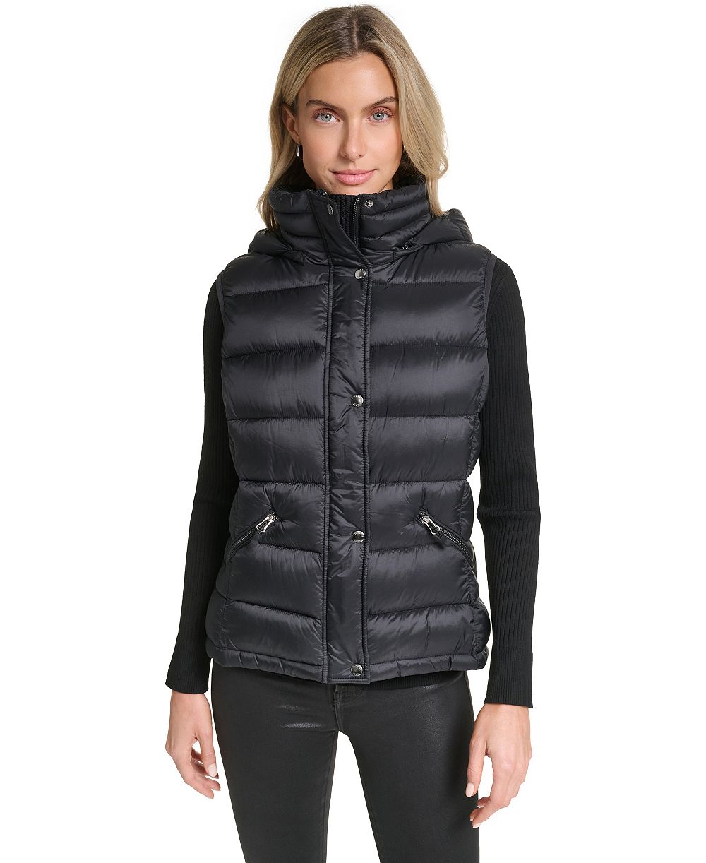 Charter Club Women's Hooded Zip-Front Vest, Macy's Exclusive
