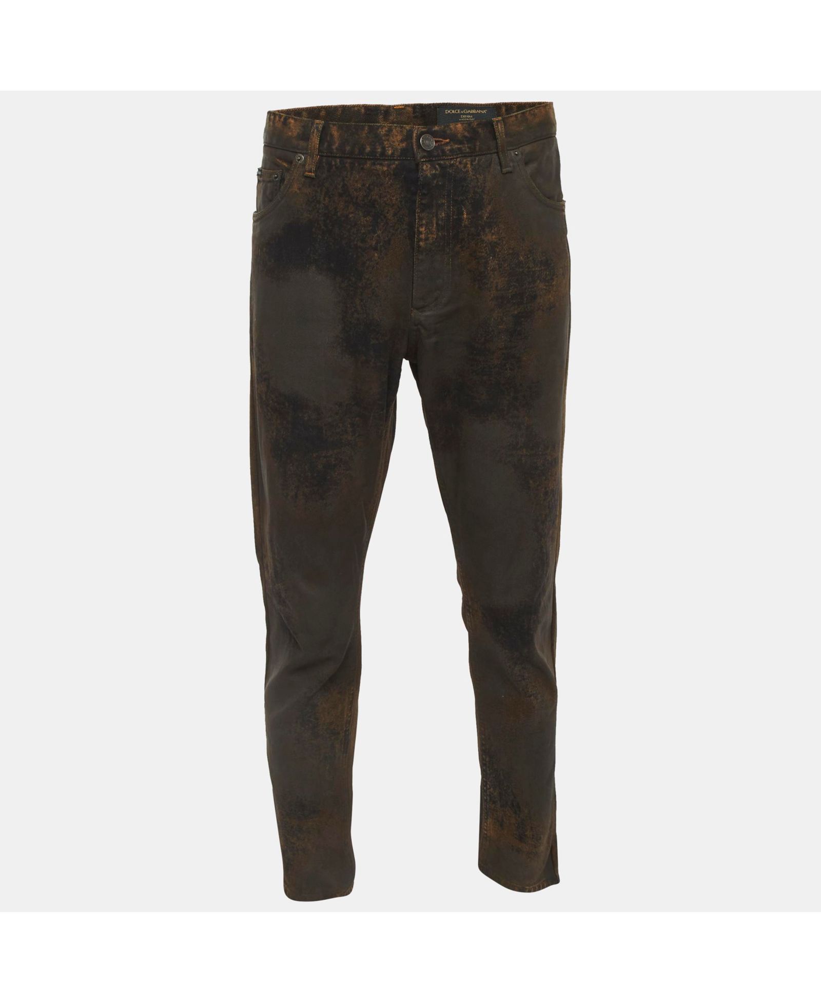 Pre-Owned Dolce & Gabbana Men's Denim Distressed Jeans