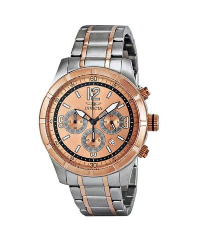 Мужские кварцевые часы Invicta 11377 Specialty Chronograph, розовое золото
