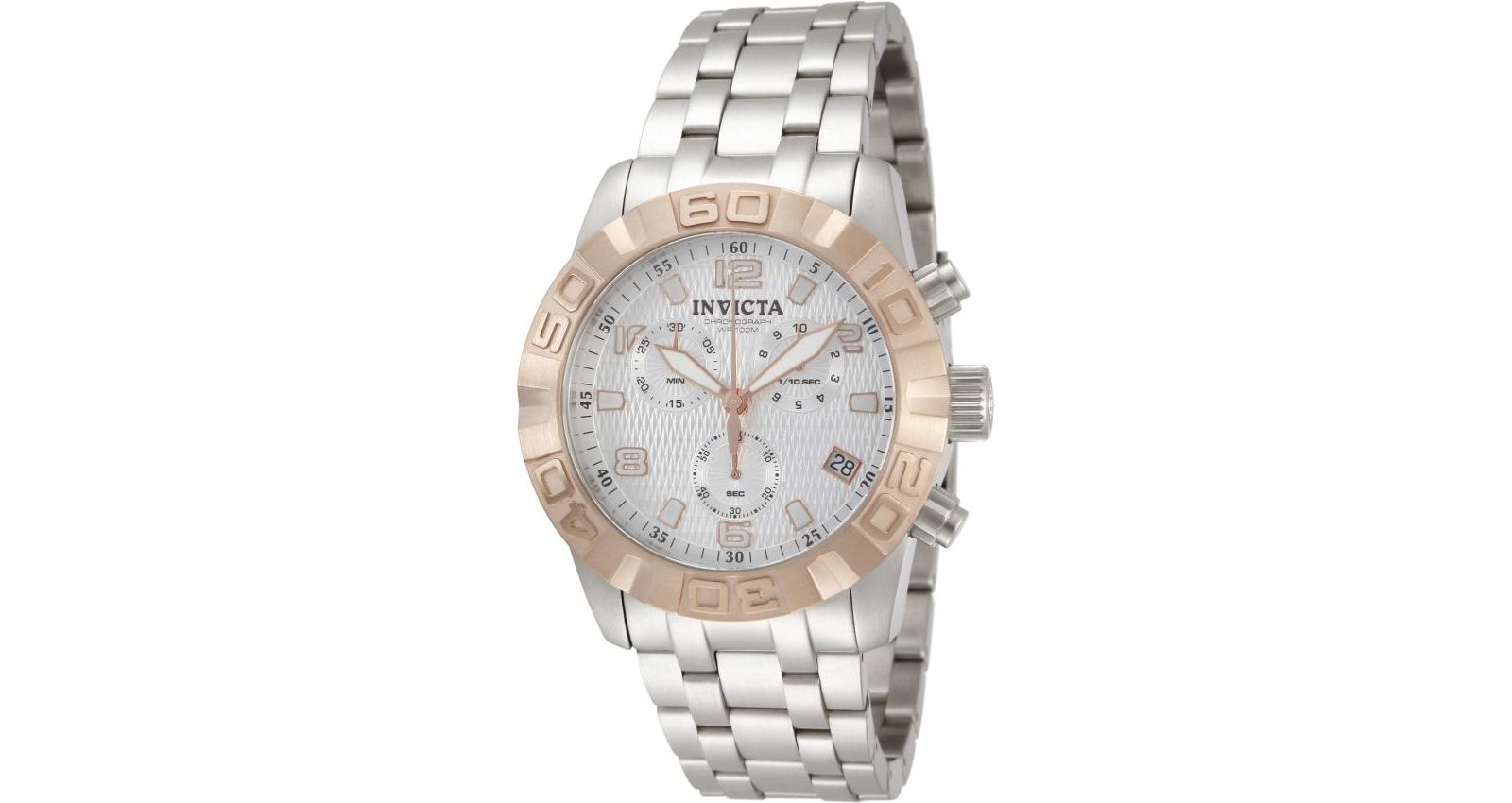 Мужские часы Invicta Pro Diver Quartz Chronograph Silver Dial 11451