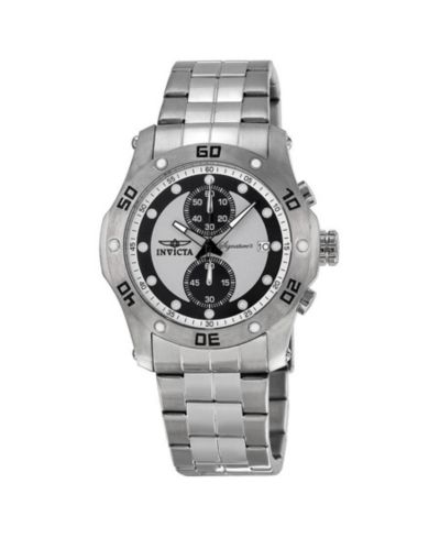 Мужские часы Invicta 7382 Signature Quartz Chronograph с серебристым циферблатом