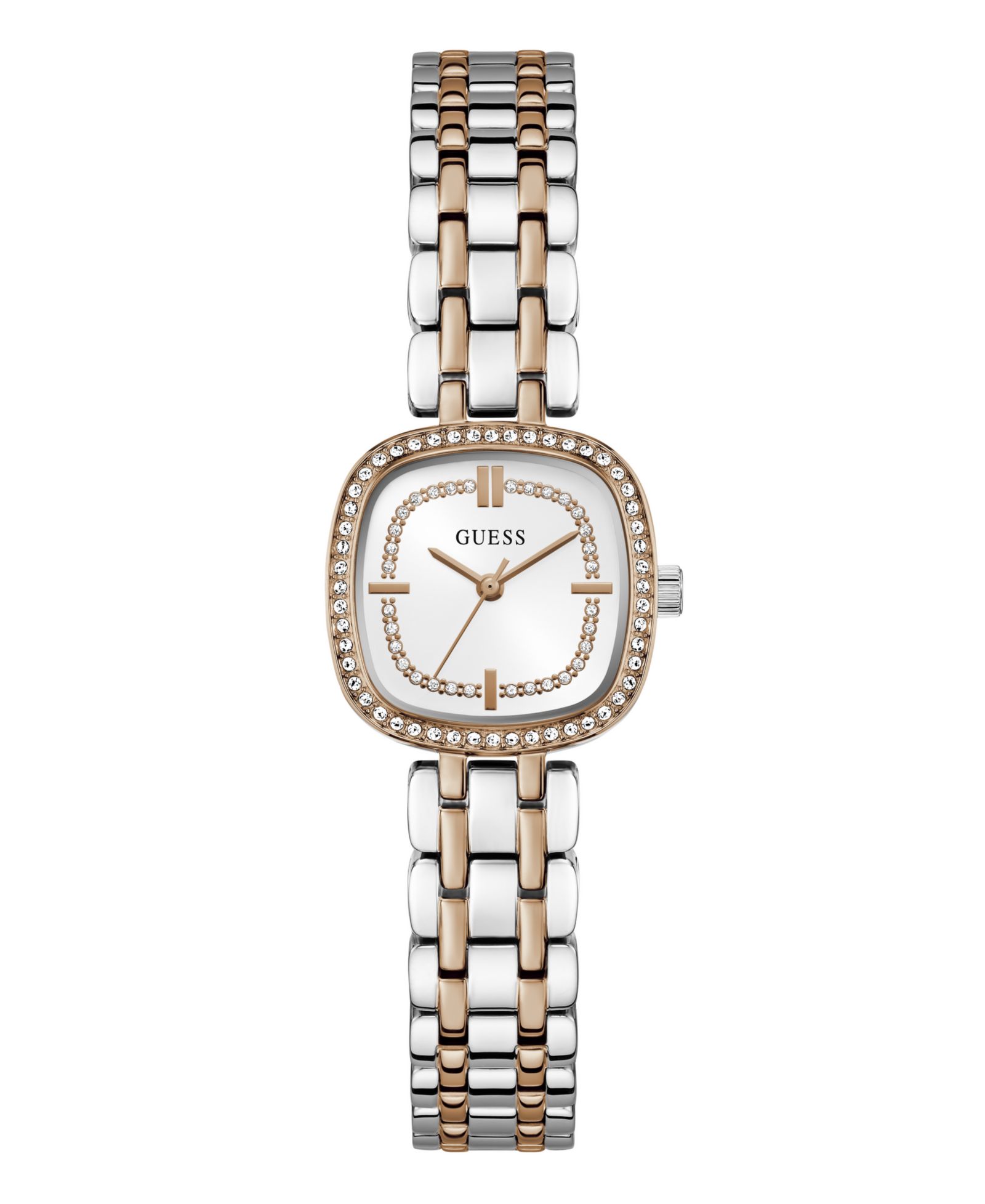 Женские аналоговые часы GUESS Two-Tone Stainless Steel, 25mm