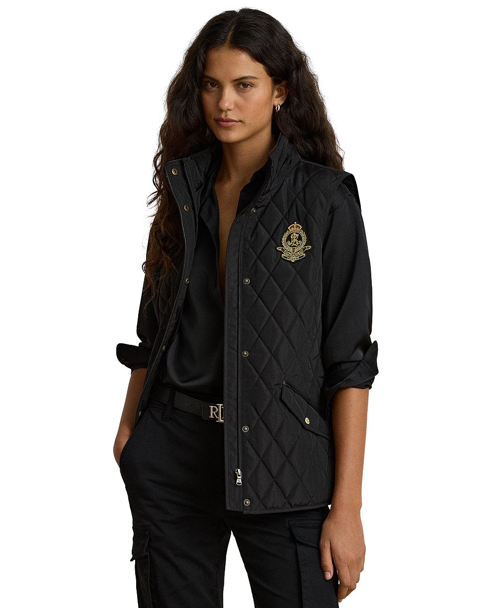 Lauren Ralph Lauren Women's Lined Diamond-Quilted Vest