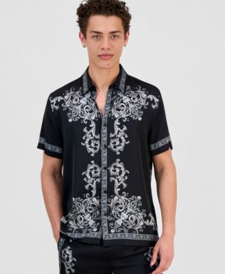 Мужская рубашка GUESS Charm Regal Medallion Short-Sleeve