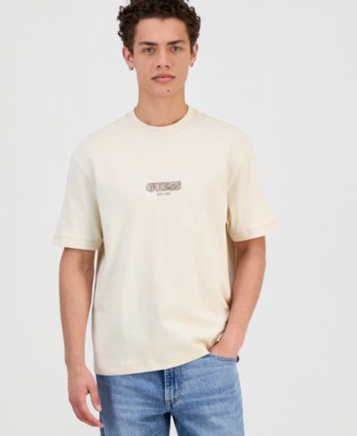 Мужская футболка GUESS с маленьким вышитым логотипом