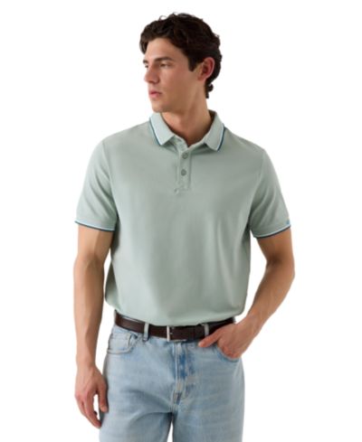 Поло GUESS Men's Piqué Cuff Short-Sleeve
