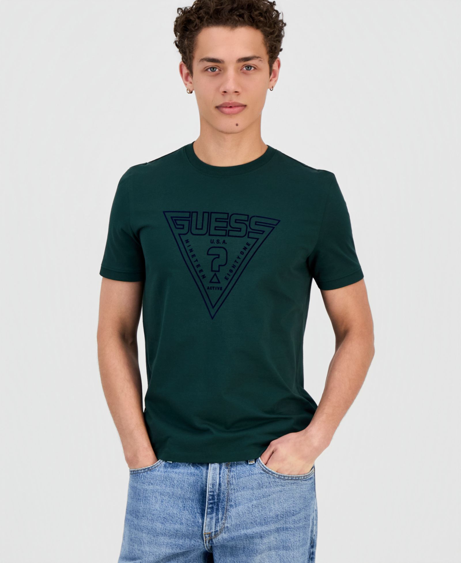 GUESS Men's Miken Logo T-Shirt
