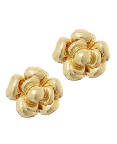 Серьги-гвоздики ADORNIA Gold Camellia