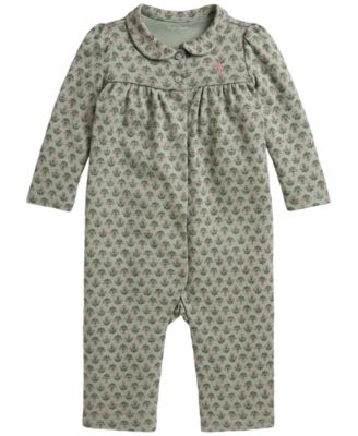 Детский комбинезон Polo Ralph Lauren Floral Interlock, для девочек