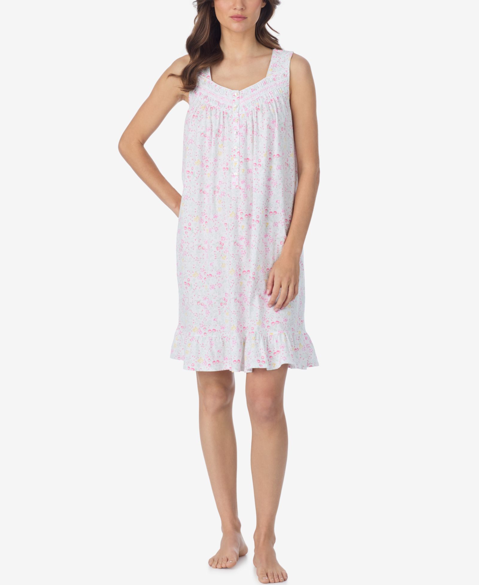 Eileen West Women's Sleeveless Short Nightgown