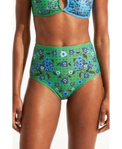 Jessie Zhao New York Women's Polka Bloom Reversible Bikini Bottom