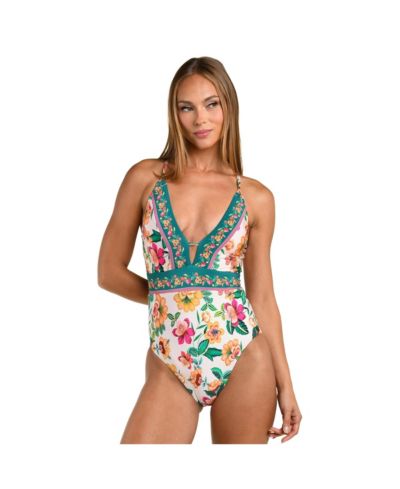 SUNSHINE 79 Women's ZEN GARDEN V PLUNGE ONE PIECE