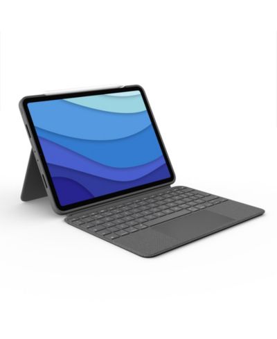 Чехол-клавиатура Logitech Combo Touch для iPad Pro 11" (1st-4th Gen), отсоединяемая клавиатура с подсветкой, трекпад, Oxford Gray