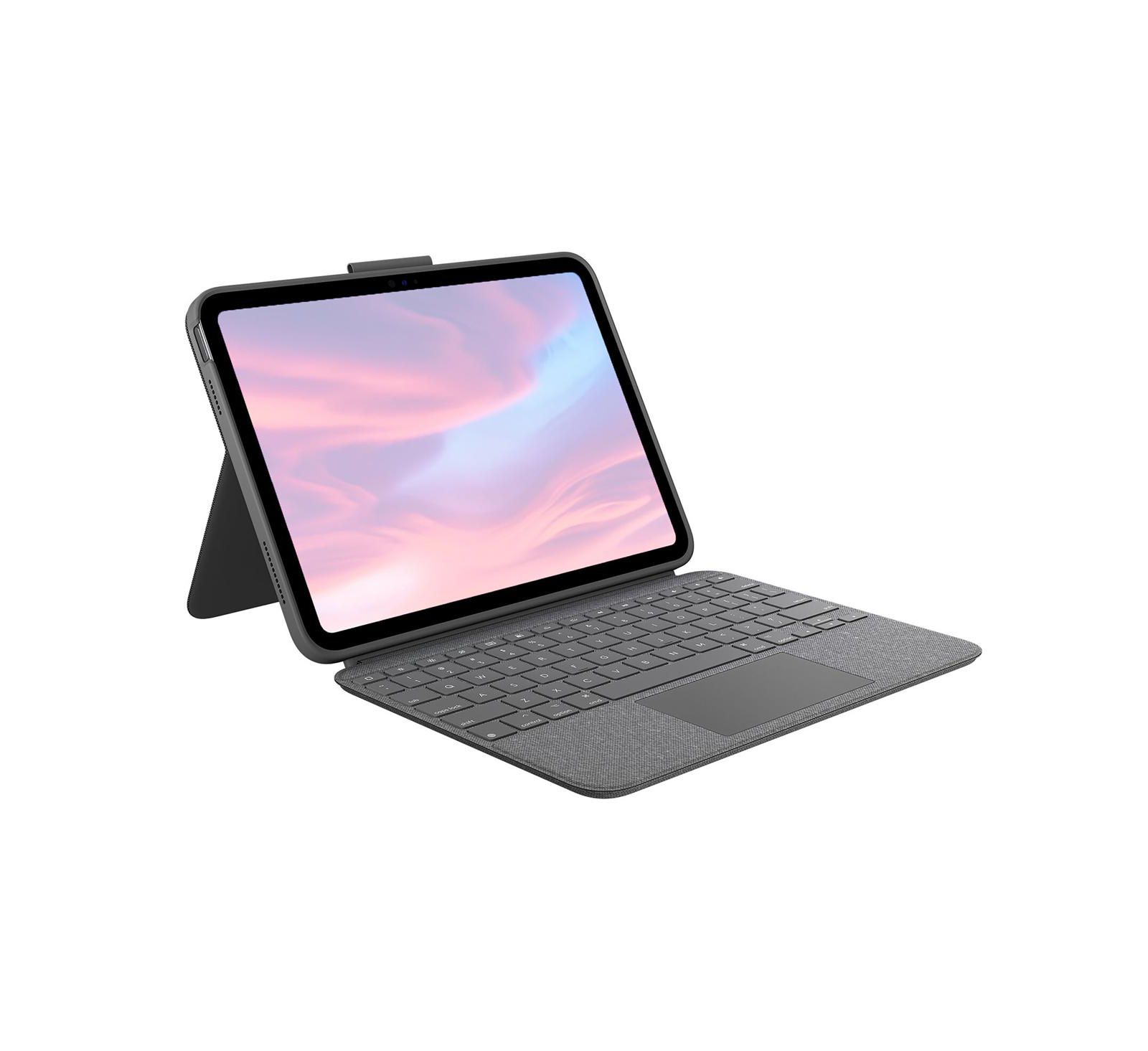 Клавиатура-чехол Logitech Combo Touch с трекпадом для Apple iPad 10.9" 10-го поколения и A16, Oxford Gray
