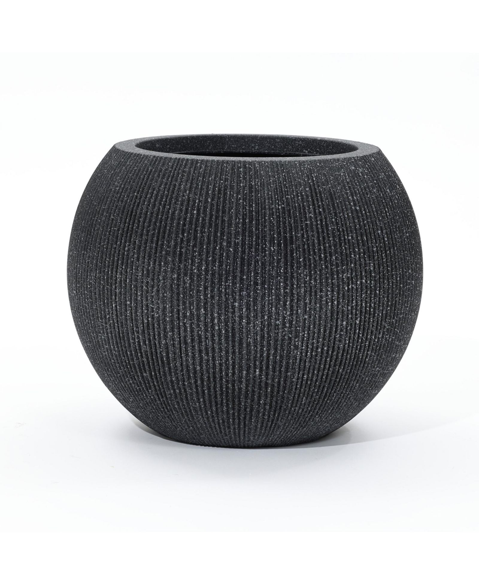 LuxenHome 14.5" Round Bowl Plastic Planter, Mediterranean