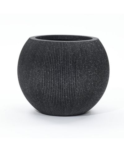Круглая кашпо LuxenHome 14.5" Round Bowl Plastic Planter Mediterranean