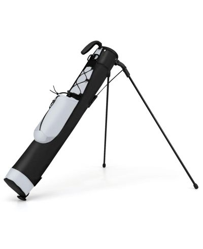 Gymax Lightweight Golf Stand Bag Par 3 and Executive Courses Carry Bag Shoulder Strap