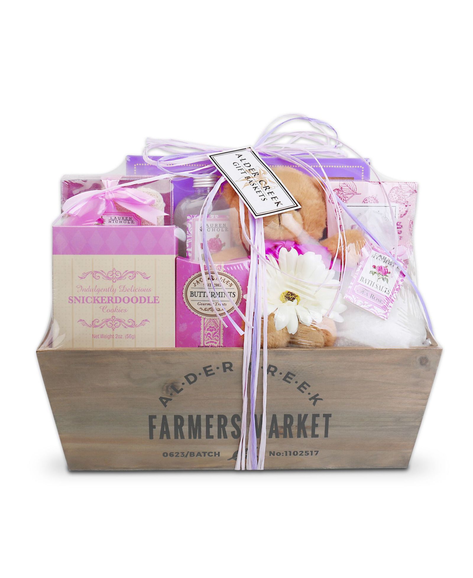 Подарочный набор Alder Creek Gift Baskets Pampered Rose Self Care, 8-Piece