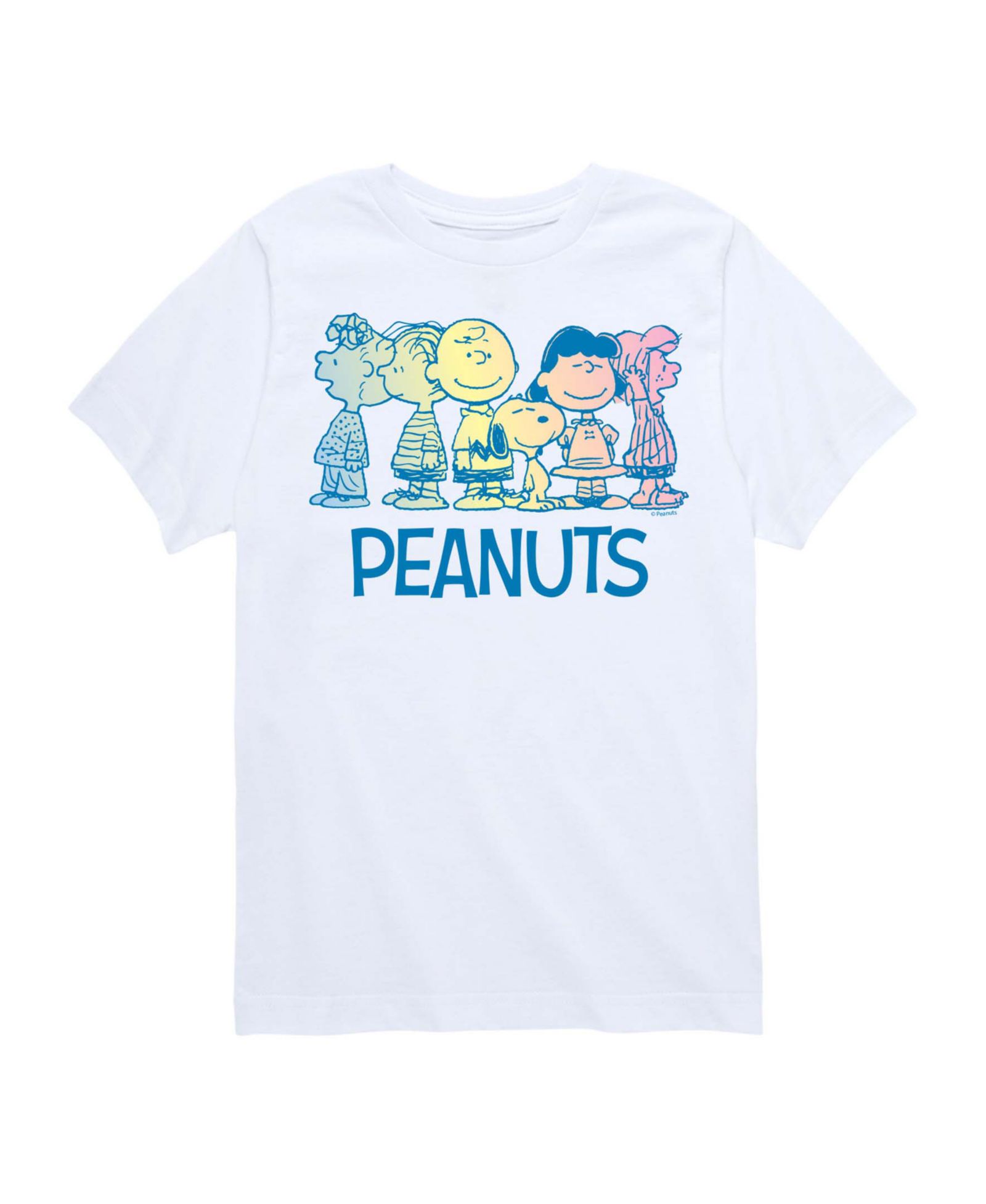 Peanuts Детская футболка с принтом, короткий рукав, 8-20