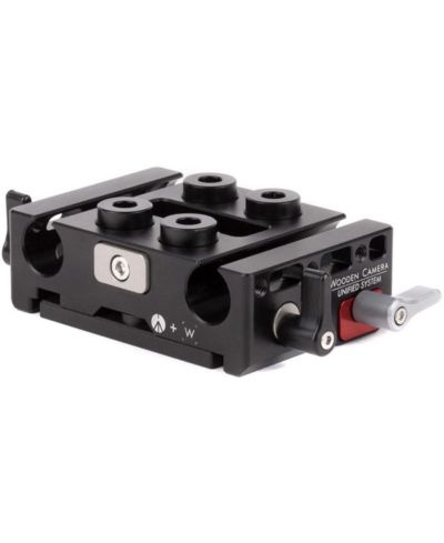 Wooden Camera Unified Height-Adjustable 15mm Baseplate for DSLR Cameras