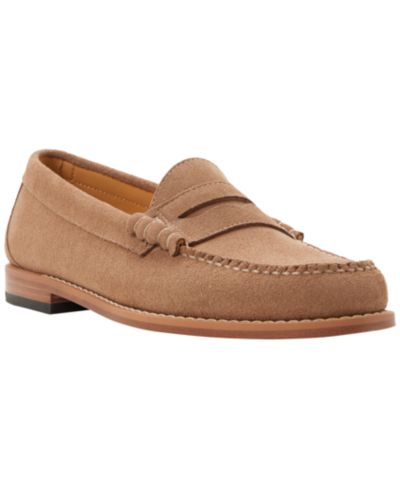 G.H.BASS Men's Larson Classic Suede Penny Loafers