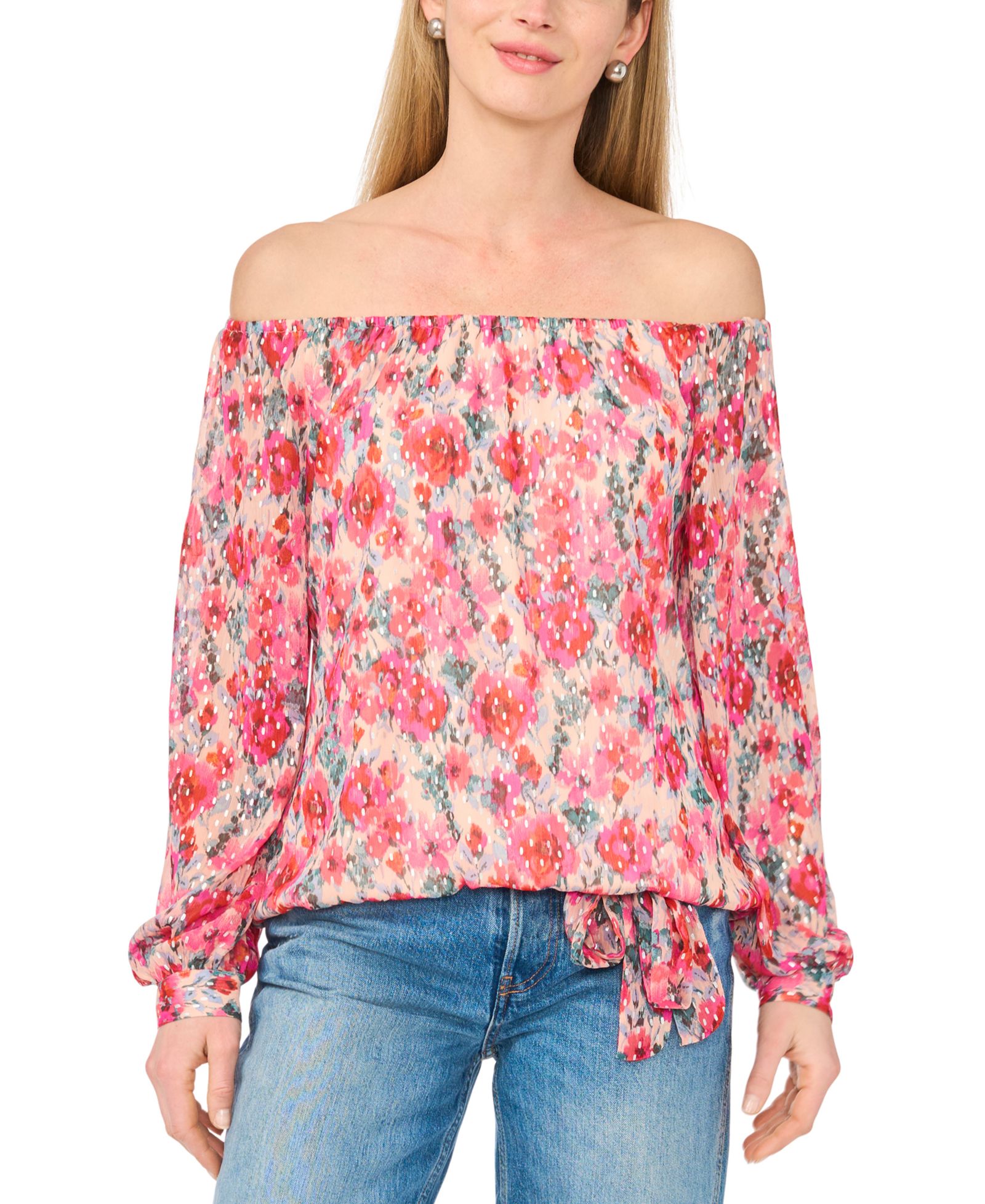Женский топ Sam & Jess Off-The-Shoulder Tie-Front