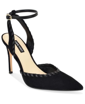 Nine West Women's Kenedy Suede Whipstitch Two-Piece Dress Pumps