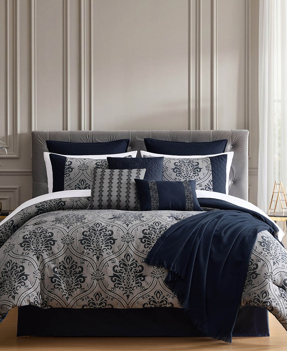 Horwin Damask 14-Piece Comforter Set, King