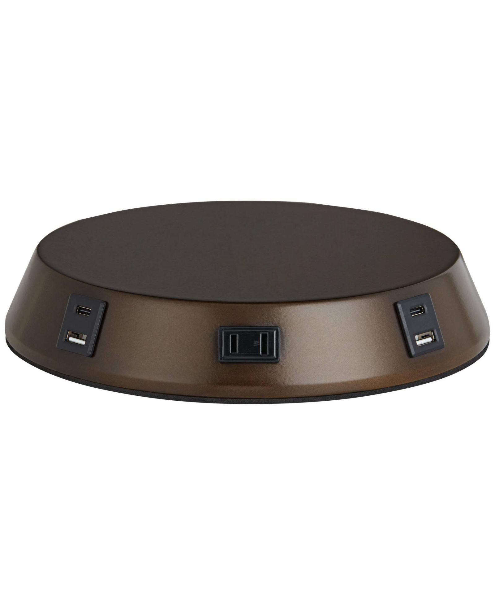 Настольная лампа 360 Lighting Modern Workstation с USB и розеткой AC, бронзовая, сенсорная