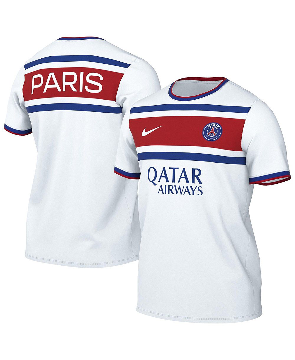 Nike мужская реплика выездной джерси Paris Saint-Germain 2026/27 Pre-Match белого цвета