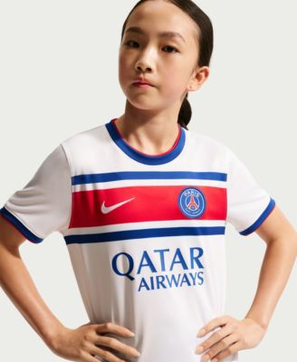 Nike Big Boys and Girls White Paris Saint-Germain 2026/27 Away Pre-Match Jersey