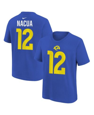 Nike Big Boys and Girls Puka Nacua Royal Los Angeles Rams Name & Number T-Shirt