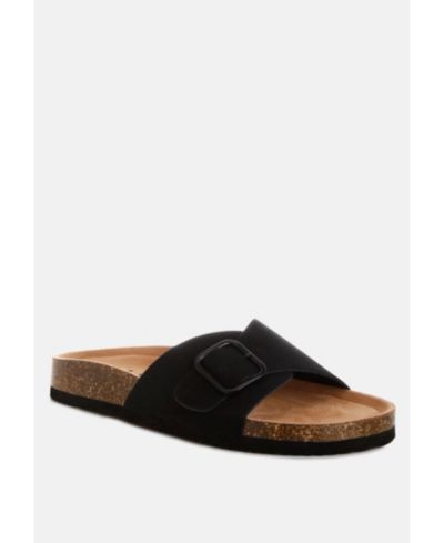 Женские сандалии London Rag Women's Aranda Buckled Slide-On
